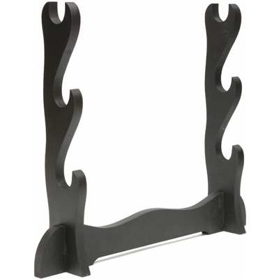 Espositore per montaggio a parete a 3 livelli con supporto samurai