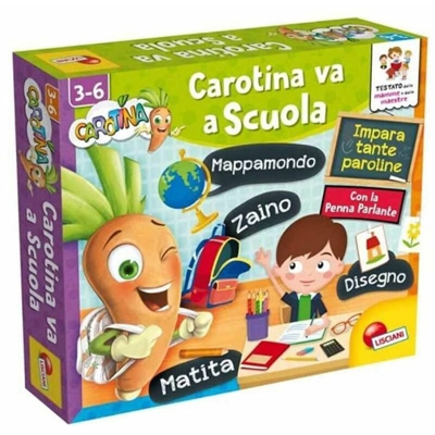 Lisciani - Gioco interattivo bambini Carotina va a scuola giochi didattici 3-6 anni