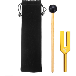 Medical Diapason 4096Hz oro lega di alluminio + martello + borsa di flanella en oferta