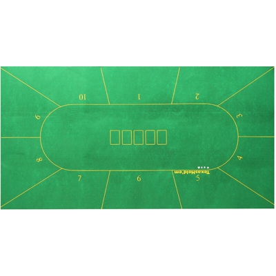 Tovaglia da tavolo pieghevole in tessuto da poker 180X90cm per 10 giocatori