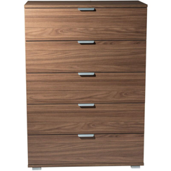 cassettiera 5 cassetti per soggiorno cucina bagno fatto in Italia cm 75 x 38 x 103 h en oferta