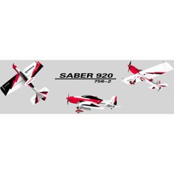 Volantex Sabre 920756-2 EPO 920mm Apertura alare 3D Aereo acrobatico RC Aereo KIT / PNPTROUSSE en oferta