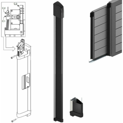 Bordo Sensibile Costa Di Sicurezza A Filo 170 Cm Meccanica Gomma Barra Sensibile precio