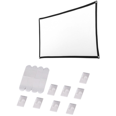 Pellicola per proiettore da 120 pollici in tessuto per schermi da proiezione 16: 9 per esterni