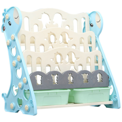 Scaffale per bambini Libreria Portariviste Scaffale per bambini (azzurro, 3 livelli) precio