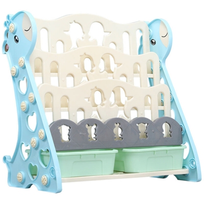 Scaffale per bambini Libreria Portariviste Scaffale per bambini (azzurro, 3 livelli)