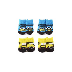 Heiqlay - Calzini per cani e gatti, con protezione delle zampe, per interni e interni, antiscivolo, per tenere al caldo con rinforzo in gomma, adatti precio