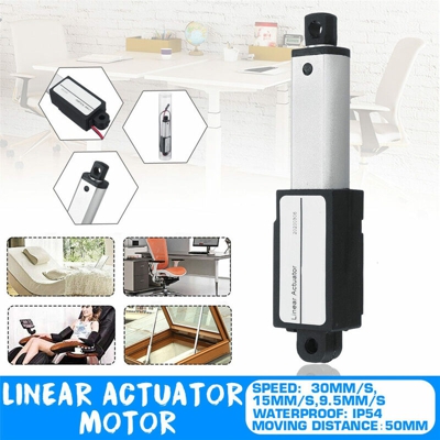 Attuatore lineare Motore lineare per apriporta elettrico a corsa da 12 V CC 50 mm IP54 (30 mm / s)