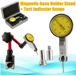 Test di precisione del quadrante dell'indicatore del manometro + supporto del supporto della base magnetica flessibile en oferta