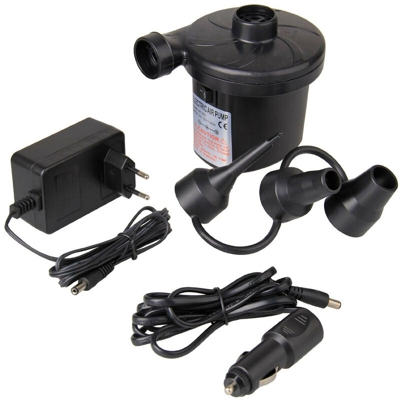 Gonfiatore pompa elettrica GOCHANGE / sgonfiatore elettrico, pompa per materasso con 3 ugelli per campeggio, letto, barca, mobili, auto
