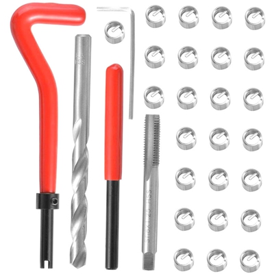 Set di attrezzi per riparazione filetti 30Pcs Acciaio inossidabile 304 Acciaio ad alta velocit