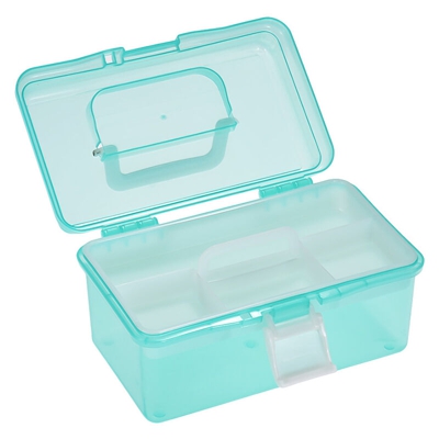 599 Cassetta portautensili in plastica multifunzionale portatile media Pittura per schizzi Scatola portaoggetti per pigmenti ad acquerello Verde