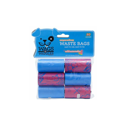Wags & Wiggles grandi sacchetti profumati per cani | Sacchetti per cani profumati all'anguria | 6 rotoli di sacchetti per cagnolino, 90 conti, FF11156 características