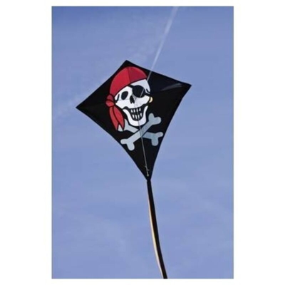 Aquilone statico Monofilo HQ Eddy Jolly Roger Larghezza estensione 680 mm Intensità del vento 2 - 5 bft