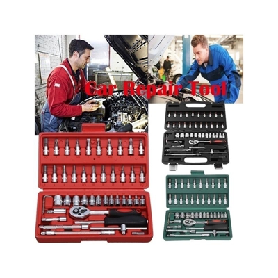 Set di chiavi per chiavi hardware Kit di riparazione per moto per barche per auto chiavi per garage Set di strumenti per chiavi a cricchetto (rosso,