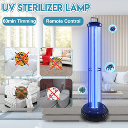 110V 60W Lampada per sterilizzatore UV Lampadina a LED Lampada per sterilizzazione UV 0zone Lampada per sterilizzazione mobile Timer Telecomando en oferta