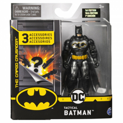 Spin Master - DC Comics BATMAN decorazione metallo Personaggio articolato da 10 cm con 3 accessori misteriosi, dai 3 anni - 6056744 en oferta