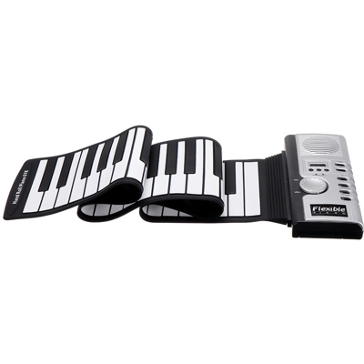 Bora BR-01 61 tasti 128 toni pianoforte elettrico portatile pieghevole cuffie per organi elettronici uscita pianoforte elettronico arrotolato a mano