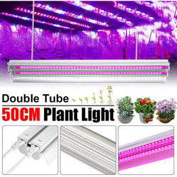 20W T5 48 LED 50CM Grow Full Spectrum Plant Light Double Strip Lighting Tube Lampadario a serra in alluminio per orticoltura idroponica ad alta precio