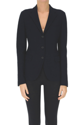 Textured cotton blazer en oferta