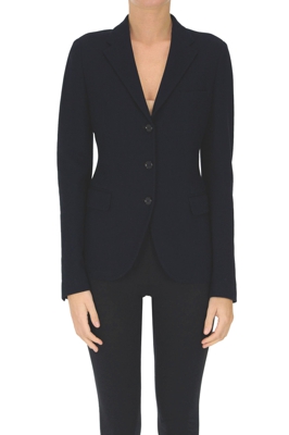 Textured cotton blazer