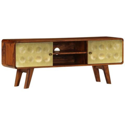 Mobile Porta Tv In Legno Massello Di Sheesham 120x30x45cm precio