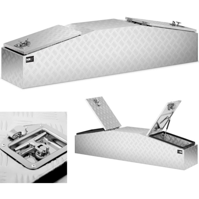 MSW - Baule Porta Attrezzi Cassone Box Per Furgone Cassa Porta Utensili Da Cantiere