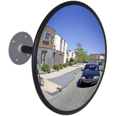 Specchio per Traffico Convesso in Acrilico Nero 30 cm Interno - Youthup