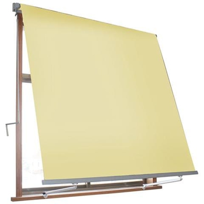 Tenda Da Sole Avvolgibile A Caduta Con Braccetti 3x2,45 M Per Finestra Balcone Beige