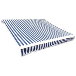 Tenda Parasole in Tela Blu e Bianco 3x2,5m (Telaio non Incluso) características