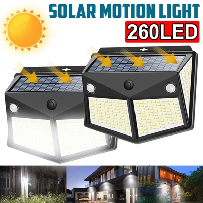Lampada da giardino per la sicurezza domestica con sensore di movimento a luce solare da parete impermeabile