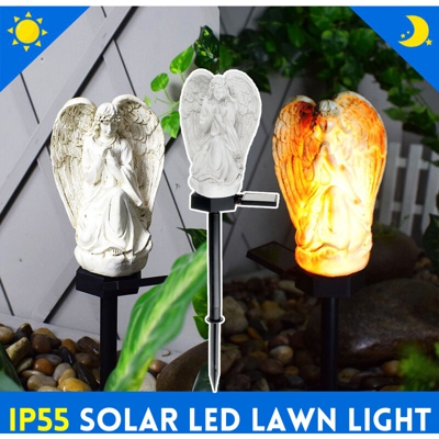 Drillpro - Luce solare da giardino impermeabile IP55 Luce scintillante a LED per paesaggio Lampada da prato Percorso per illuminazione solare per