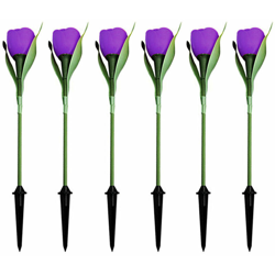 Solar Tulip Ground Light IP44 6PCS Viola precio