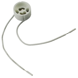 Attacco GU10 Lampadina LED alogena Base portalampada Connettore in filo ceramico en oferta