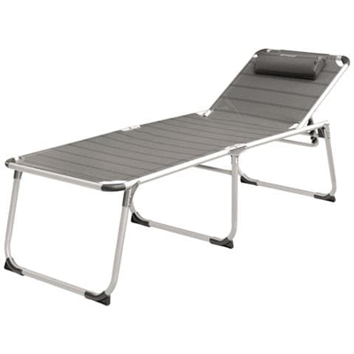 Sdraio Prendisole Pieghevole New Foundland XL Grigio Alluminio