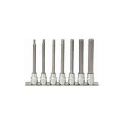 KS Tools 911.1560 Serie di Bussole per Viti a Esagono Incassato, Lunghe, 7 Pezzi, 4-12 mm, 3/8' precio