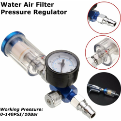 Manometro del regolatore di pressione della pistola a spruzzo di vernice + filtro aria acqua características