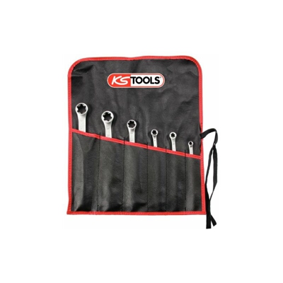 KS Tools 911.0370 Serie di Chiavi a Due Bocche TX Profilo E, 6 Pezzi, E6Xe8-E20Xe24