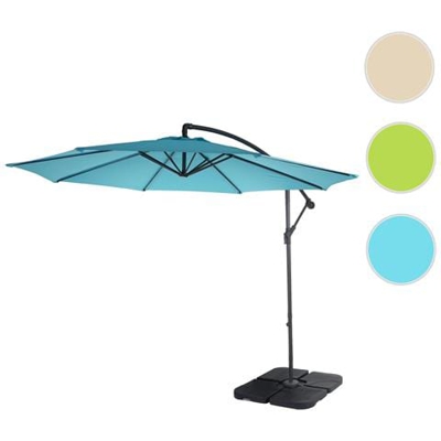 Ombrellone Giardino Spiaggia Acerra 3m Con Base Azzurro