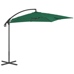 Ombrellone A Sbalzo Con Palo In Acciaio 250x250 Cm Verde en oferta