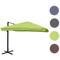 Ombrellone Parasole Hwc-a96 3x3m Alluminio Con Volante Verde Senza Base en oferta