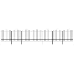 Recinzione Giardino Punta A Lancia (1,75-2) x11,9m Acciaio Nera características