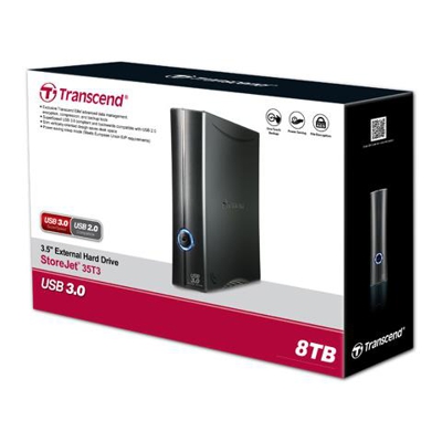Hard Disk Esterno StoreJet T3 8 TB Interfaccia USB 3.0 Colore Nero