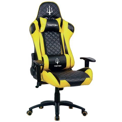 Sedia Gaming Triton X3 Colore Nero / Giallo P050-X3-BY