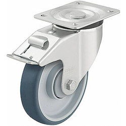 472290 Ruote girevoli e fisse con rivestimento in poliuretano Modello Ruota girevole con fermi - Blickle precio