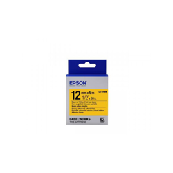 Epson Nastro fondo Pastello Giallo per testo Nero, altamente adesivo 12/9 LK-4YBW en oferta