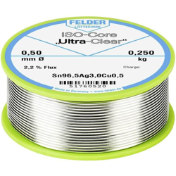 ISO-Core Ultra Clear SAC305 Stagno per saldatura Bobina Sn96.5Ag3Cu0.5 0.250 kg 0.5 mm - Felder Löttechnik precio