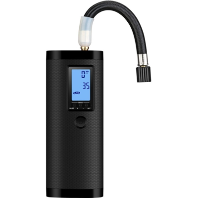 Insma - 3 IN 1 Compressore d'aria Pompa d'aria portatile elettrica Ampio display LCD Lampada digitale per auto da bicicletta