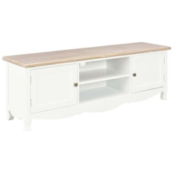 Mobile Porta Tv Bianco 120x30x40 Cm In Legno en oferta
