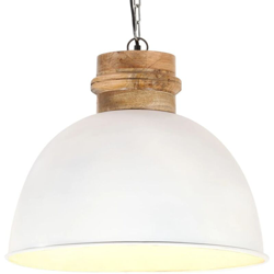 Lampada Soffitto Industriale Bianca Rotonda 50 cm E27 in Mango - Bianco - Youthup precio